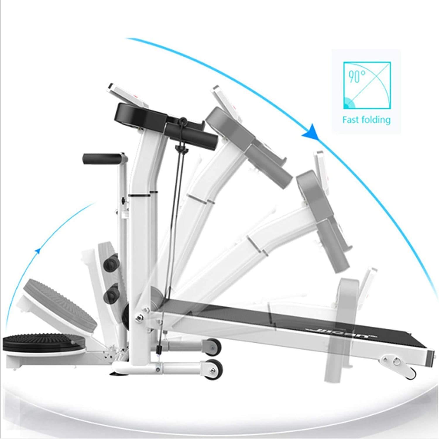 Amazon | 折りたたみ式トレッドミル、家庭用傾斜可能フィットネス多